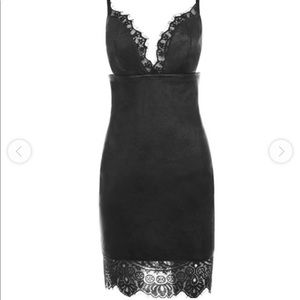 Naveen leather lace dress (House of CB)